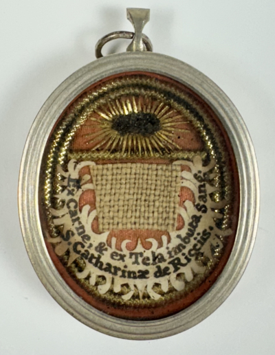 Reliquary theca with a relic of St. Catherine de' Ricci, patron of the sick