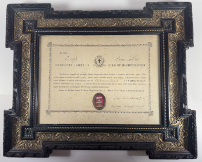 1898 documented reliquary theca with a relic of St. Camillus de Lellis, Patron of the sick &amp; doctors