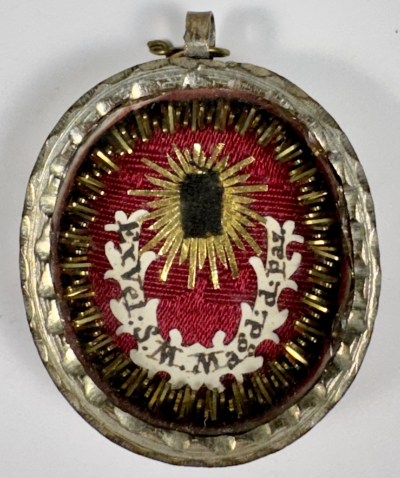 Reliquary with relic of St. Mary Magdalene de' Pazzi, O.Carm.