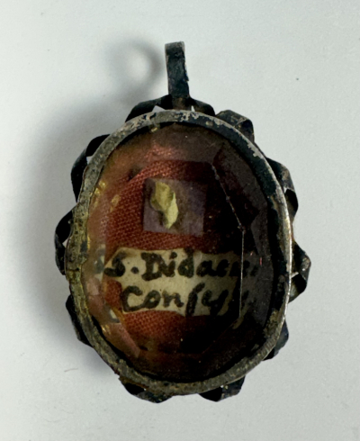 Reliquary theca with relic of St. Saint Didacus of Alcal&aacute; O.F.M.