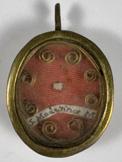 Reliquary theca with relic of St. Modestinus, Martyr of Avellino