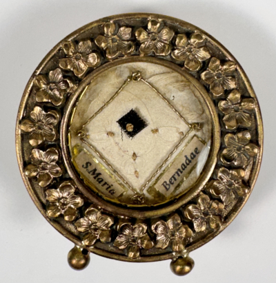 Reliquary with first-class hair relic of St. Bernadette Soubirous