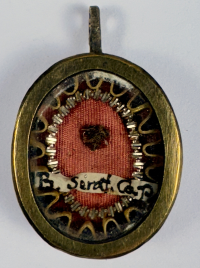 Reliquary theca with a relic of St. Seraphin of Montegranaro