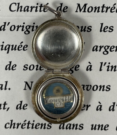 1990 Documented reliquary theca with relics of Canadian Saint Marie-Marguerite d'Youville, founder of the Order of Sisters of Charity of Montreal