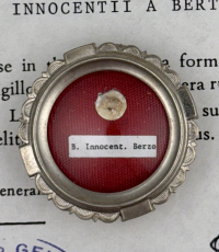 1992 Documented reliquary with relic of Bl. Innocenzo da Berzo O.F.M. Cap.