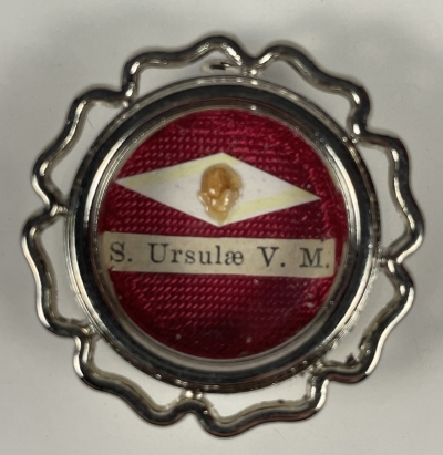 Vatican Reliquary theca with relics of Martyr Saint Ursula, Patron of Students