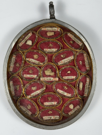 Reliquary theca with relics of St. Pope Clement of Rome, Early Popes &amp; Selected Saints