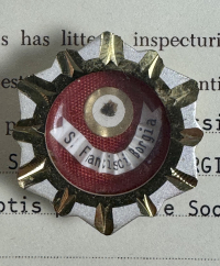 1989 Documented reliquary theca with relic of St. Francis Borgia, S.J., Superior General of the Society of Jesus