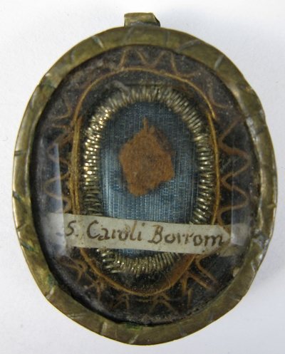 Reliquary theca with relics of St. Charles Borromeo, Patron of Bishops &amp; Spiritual Leaders