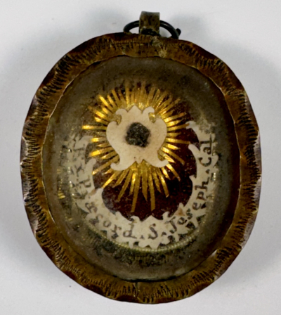Reliquary theca with relic of St. Joseph Calasanz, founder of the Pious Schools