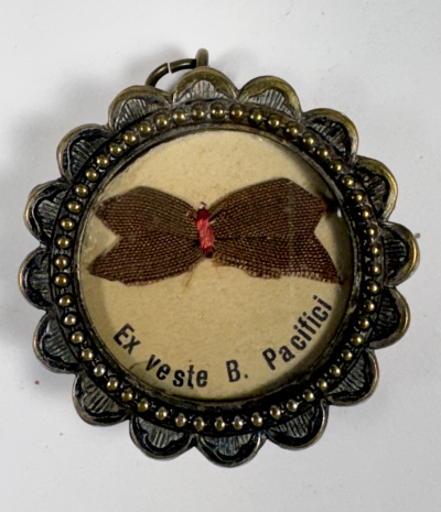 Reliquary theca with relic of Blessed Pacificus da Ceredano, OFM