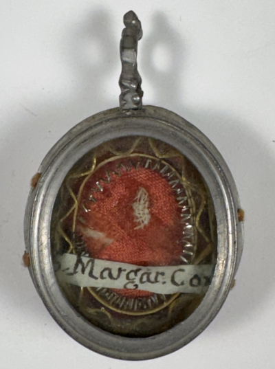 Reliquary theca with relic of St. Margaret of Cortona T.O.S.F., patron of falsely accused