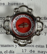2003 Documented reliquary with relic of Spanish Blessed Pascual Fortu&ntilde;o Almela, Martyr of Valencia