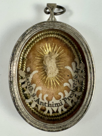 Reliquary theca with relic of St. Anthimus, Martyr of Rome
