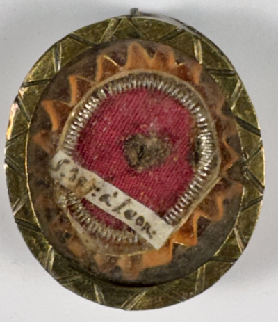 Reliquary theca with relic of St. Joseph of Leonessa, O.F.M. Cap