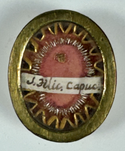 Reliquary theca with relic of St. Felix of Cantalice, OFMCap
