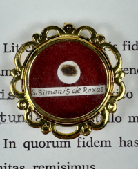 1993 Documented theca with relic of St. Sim&oacute;n de Rojas, Apostle of the Ave Maria
