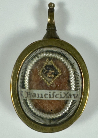 Reliquary theca with relic of St. Francis Xavier, co-founder of the Society of Jesus
