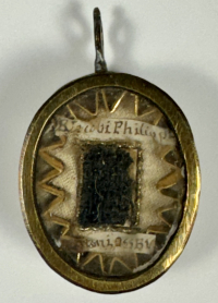 Reliquary theca with relic of Sicilian Blessed James Philip of Girgenti, O.S.A.