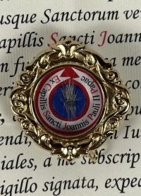 Rare documented reliquary theca with a hair relic of St. Pope John Paul II