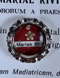 1983 Documented reliquary theca with relic of St. Anne-Marie Rivier, founder of the Sisters of the Presentation of Mary