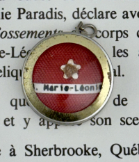 1984 Documented reliquary theca with relic of French-Canadian St. Marie-Leone Paradis PSSF